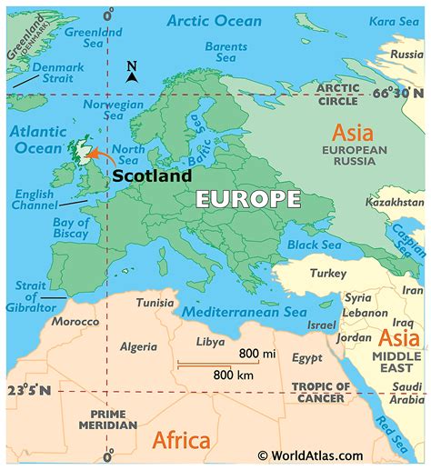 Scotland on World Map